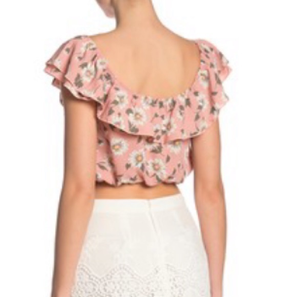 SHOW ME YOUR MUMU - Darla Ruffle Cropped Top - Picture 7 of 8